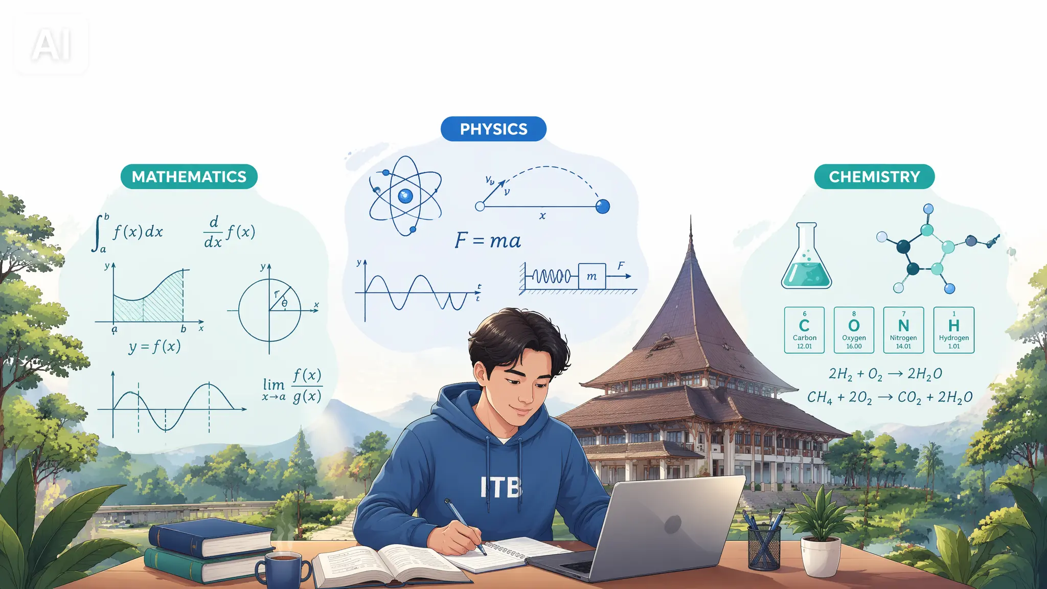 Materi TPB ITB: Matematika, Fisika, dan Kimia yang Wajib Dikuasai